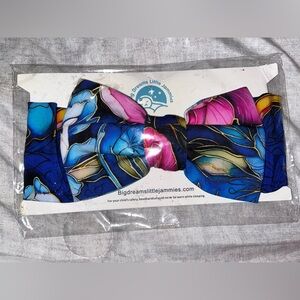 Big Dreams Little Jammies Bamboo Neon Blooms Bow